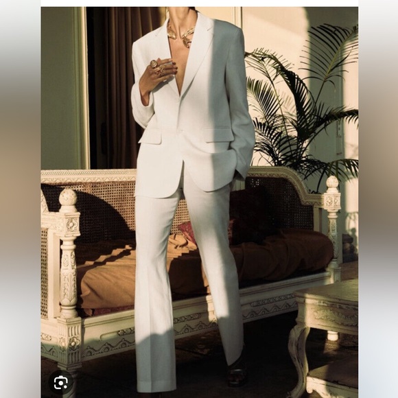 Zara new  tuxedo white suit - Picture 3 of 15